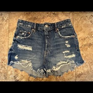 Zara denim shorts